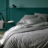 CALANQUES - Linge De Lit Uni En Coton - Gris Restanque -Doublures De Lit Soldes 2024 CALANQUES 80000021 A 1