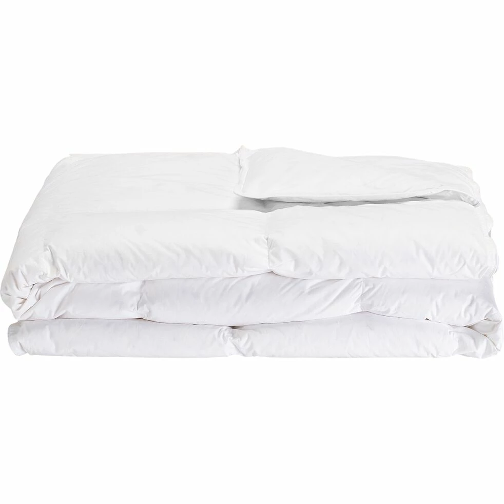 CANTABRIE - Couette Légère En Percale De Coton Et Duvet De Canard - Blanc 260x240cm 3 CANTABRIE - Couette Légère En Percale De Coton Et Duvet De Canard - Blanc 260x240cm