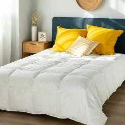 MAZARRON - Couette Tempérée En Percale De Coton Et Duvet De Canard - Blanc 240x220cm -Doublures De Lit Soldes 2024 COUETTE MAZARRON 27322468 A 1