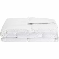 MAZARRON - Couette Tempérée En Percale De Coton Et Duvet De Canard - Blanc 240x220cm