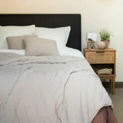 BADOUR - Couvre-lit Effet Capitonné- Beige Alpilles 180x230cm -Doublures De Lit Soldes 2024 COUVRE LIT BADOUR 27277904 A 1