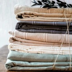 BELCODENE - Couvre-lit Tissé En Coton - Blanc Ventoux 230x250cm -Doublures De Lit Soldes 2024 COUVRE LIT BELCODENE 26498386 A 1