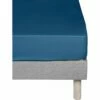 CALANQUES - Drap Housse En Coton - Bleu Figuerolles 160x200cm B25cm