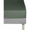 CALANQUES - Drap Housse En Coton - Vert Cèdre 140x200cm B25cm -Doublures De Lit Soldes 2024 DRAP HOUSSE CALANQUES 26439129 F 1