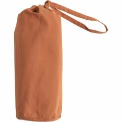 CALANQUES - Drap Housse En Coton - Brun Rustrel 90x200cm B25cm -Doublures De Lit Soldes 2024 DRAP HOUSSE CALANQUES 27360064 D 1