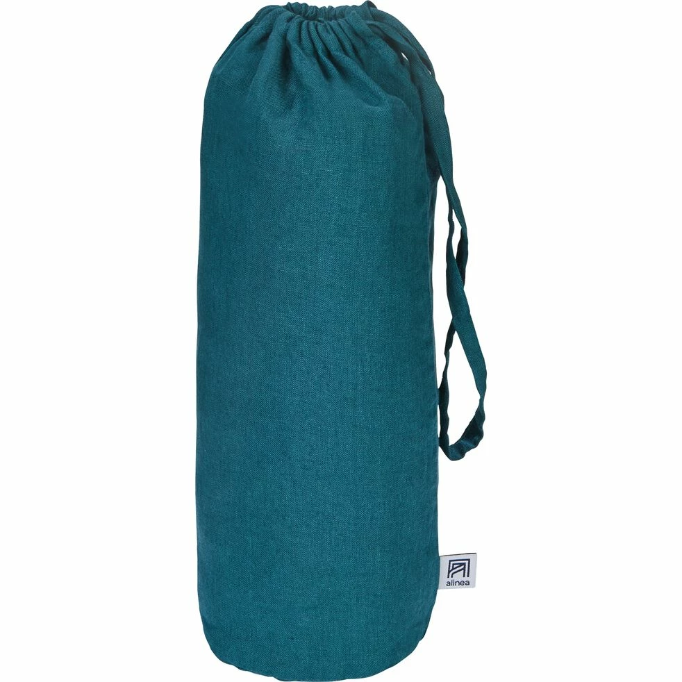 VENCE - Drap Housse En Lin Lavé - Bleu Figuerolles 140x200cm B28cm 4 VENCE - Drap Housse En Lin Lavé - Bleu Figuerolles 140x200cm B28cm – Image 2