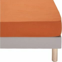 VENCE - Linge De Lit Uni En Lin Lavé - Brun Rustrel -Doublures De Lit Soldes 2024 DRAP HOUSSE VENCE 27363751 F 1