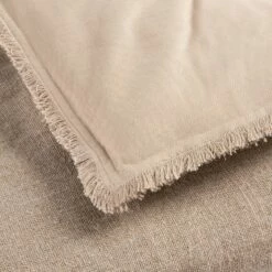 TANTA - Edredon En Lin Et Coton Frangé - Beige Alpilles 100x180cm 5 TANTA - Edredon En Lin Et Coton Frangé - Beige Alpilles 100x180cm -Doublures De Lit Soldes 2024 EDREDON TANTA 27370766 Z 1
