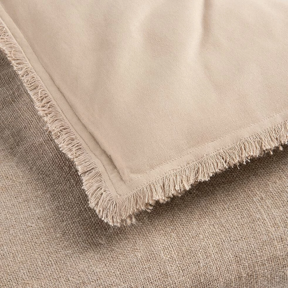 TANTA - Edredon En Lin Et Coton Frangé - Beige Alpilles 100x180cm 4 TANTA - Edredon En Lin Et Coton Frangé - Beige Alpilles 100x180cm – Image 2