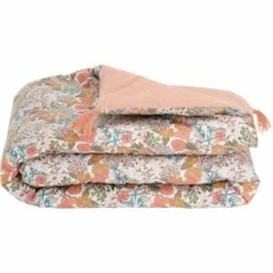 BUTINE - Édredon En Coton Motif Grenat 65x120cm - Rouge