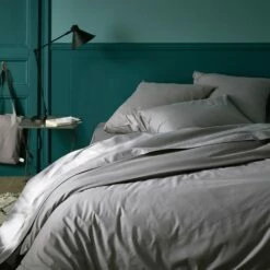 CALANQUES - Housse De Couette En Coton - Gris Restanque 240x220cm -Doublures De Lit Soldes 2024 HOUSSE DE COUETTE CALANQUES 26438504 A 1