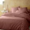 FLORE - Linge De Lit Uni En Percale De Coton - Brun Rhassoul -Doublures De Lit Soldes 2024 HOUSSE DE COUETTE FLORE 27390481 A 1
