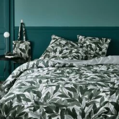 SARA - Linge De Lit En Coton - Motifs Laurier