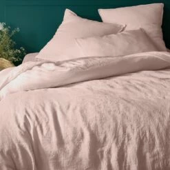 VENCE - Housse De Couette En Lin Lavé - Rose Rosa 240x220cm -Doublures De Lit Soldes 2024 HOUSSE DE COUETTE VENCE 27363096 A 1 1