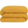 VENCE - Housse De Couette En Lin Lavé - Jaune Argan 240x220cm -Doublures De Lit Soldes 2024 HOUSSE DE COUETTE VENCE 27363195 F 1 1