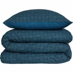 MOSAIQUE - Housse De Couette 240x220cm Et 2 Taies D'oreiller 63x63cm En Coton - Motifs Mosaïque