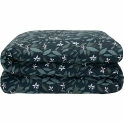AZALEE - Housse De Couette En Percale De Coton - Motifs Fleurs D'oranger 240x220cm