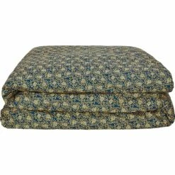 LIVIA - Housse De Couette En Percale De Coton - Bleu Figuerolles 260x240cm