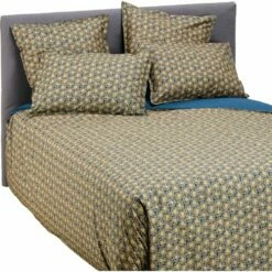 LIVIA - Housse De Couette En Percale De Coton - Bleu Figuerolles 260x240cm 11 LIVIA - Housse De Couette En Percale De Coton - Bleu Figuerolles 260x240cm -Doublures De Lit Soldes 2024 Housse de couette 260x240 LIVIA 26742908 G 2