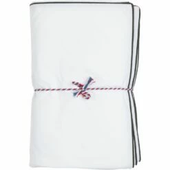 BONSON - Housse De Couette En Percale De Coton - Blanc 260x240cm -Doublures De Lit Soldes 2024 Housse de couette BONSON 27483992 D 1