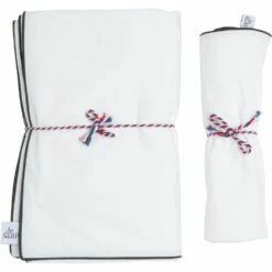 BONSON - Housse De Couette En Percale De Coton - Blanc 260x240cm -Doublures De Lit Soldes 2024 Housse de couette BONSON 27483992 D 2