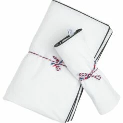 BONSON - Housse De Couette En Percale De Coton - Blanc 260x240cm -Doublures De Lit Soldes 2024 Housse de couette BONSON 27483992 D 3