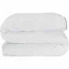 BONSON - Housse De Couette En Percale De Coton - Blanc 260x240cm -Doublures De Lit Soldes 2024 Housse de couette BONSON 27483992 F 1