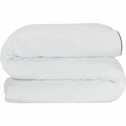BONSON - Housse De Couette En Percale De Coton - Blanc 260x240cm