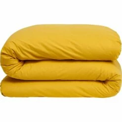 CALANQUES - Linge De Lit Uni En Coton - Jaune Genet