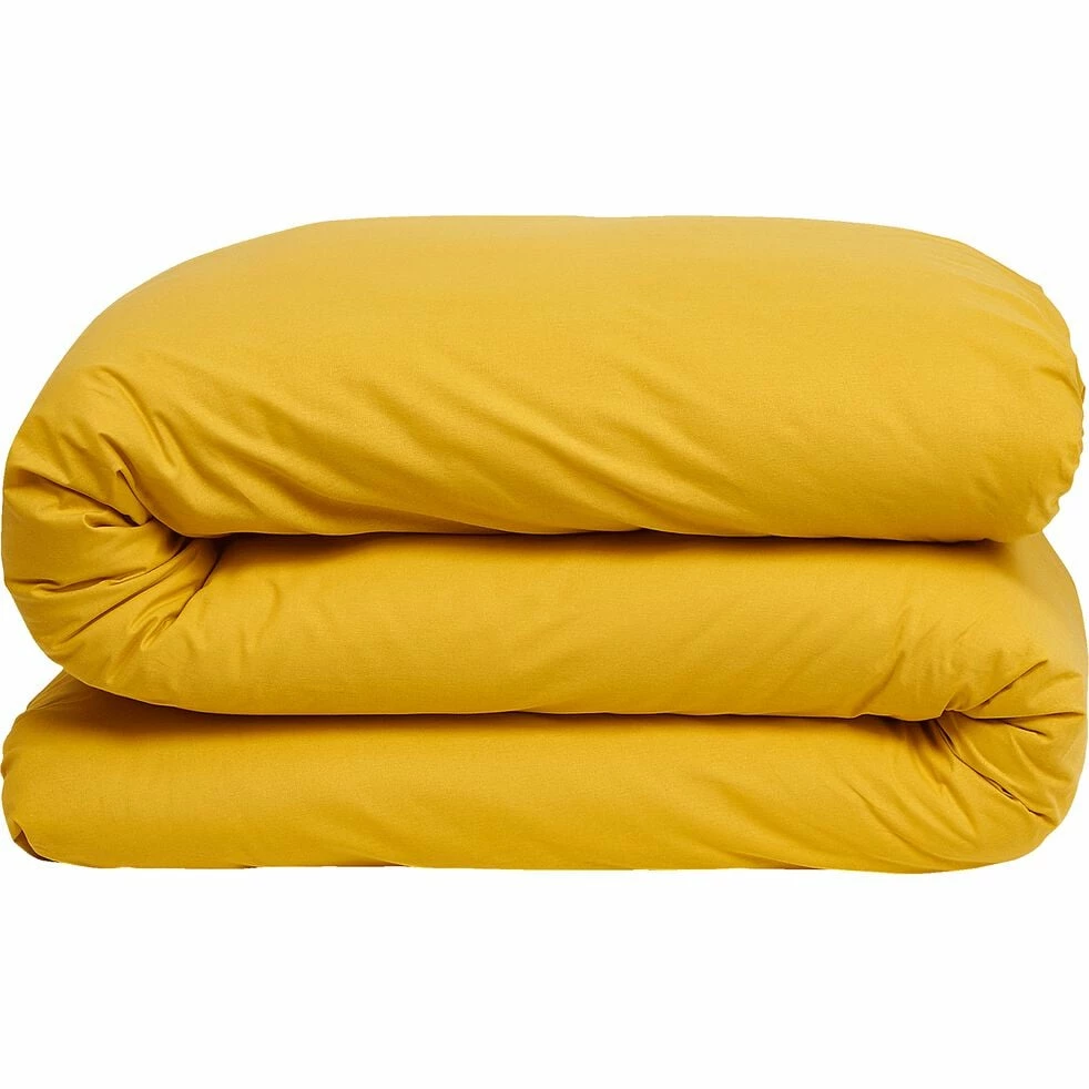 CALANQUES - Linge De Lit Uni En Coton - Jaune Genet 3 CALANQUES - Linge De Lit Uni En Coton - Jaune Genet