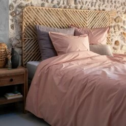 FLORE - Housse De Couette En Percale De Coton - Rose Salina 260x240cm 9 FLORE - Housse De Couette En Percale De Coton - Rose Salina 260x240cm -Doublures De Lit Soldes 2024 Housse de couette FLORE 27389645 A 1