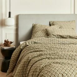 QAR - Housse De Couette En Percale De Coton 240x220cm - Brun 7 QAR - Housse De Couette En Percale De Coton 240x220cm - Brun -Doublures De Lit Soldes 2024 Housse de couette QAR 27580288 A 1