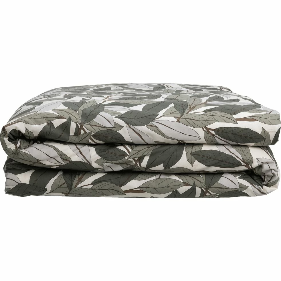 SARA - Linge De Lit En Coton - Motifs Laurier 4 SARA - Linge De Lit En Coton - Motifs Laurier – Image 2