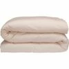 SATINE - Housse De Couette En Satin Lavé 240x220cm - Rose Pétale -Doublures De Lit Soldes 2024 Housse de couette SATINE 27625026 F 1