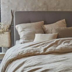 VENCE - Housse De Couette En Lin Lavé - Beige 240x220cm 9 VENCE - Housse De Couette En Lin Lavé - Beige 240x220cm -Doublures De Lit Soldes 2024 Housse de couette VENCE 27363133 A 2 1