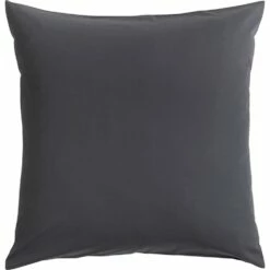 CALANQUES - Lot De 2 Taies D'oreiller En Coton - Gris Ardoise 65x65cm