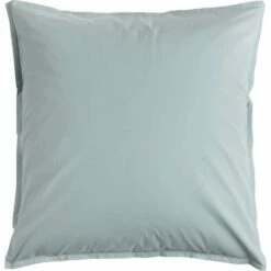 FLORE - Lot De 2 Taies D'oreiller En Percale De Coton - Bleu Calaluna 65x65cm