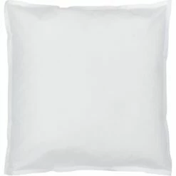 FLORE - Lot De 2 Taies D'oreiller En Percale De Coton - Blanc 65x65cm