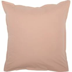FLORE - Lot De 2 Taies D'oreiller En Percale De Coton - Rose Salina 65x65cm