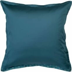 SOUN - Lot De 2 Taies D'oreiller En Satin De Coton - Motifs Jasmin 63x63cm -Doublures De Lit Soldes 2024 LOT DE 2 TAIES SOUN 26479347 F 2