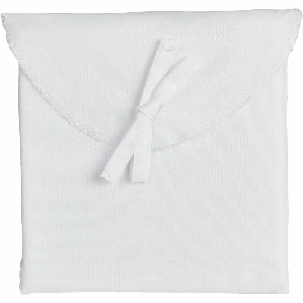 FLORE - Lot De 2 Taies D'oreiller En Percale De Coton - Blanc 50x70cm 4 FLORE - Lot De 2 Taies D'oreiller En Percale De Coton - Blanc 50x70cm – Image 2