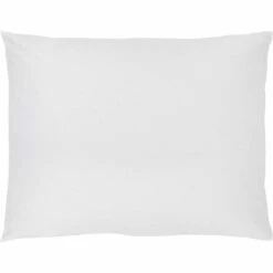 FLORE - Lot De 2 Taies D'oreiller En Percale De Coton - Blanc 50x70cm