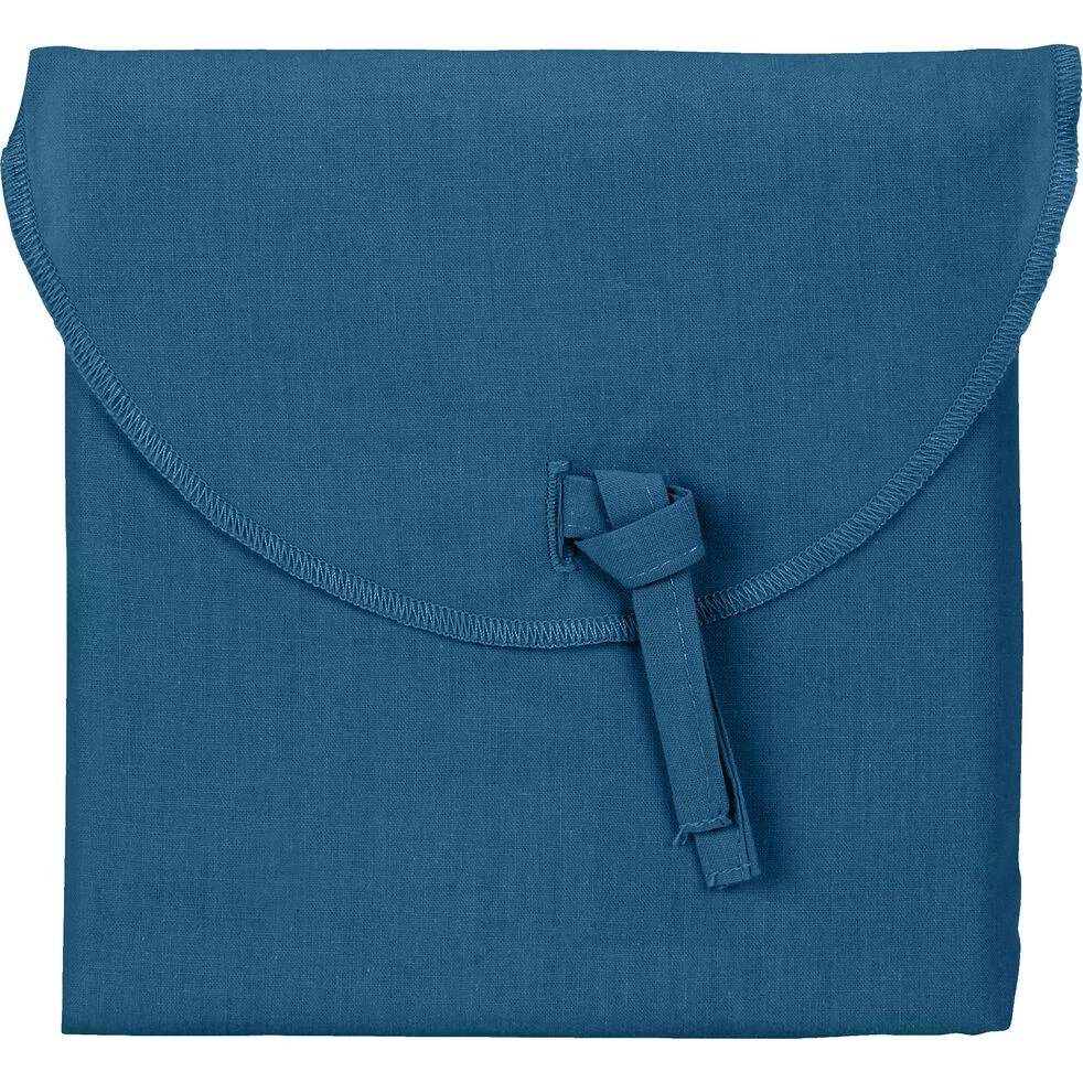 CALANQUES - Lot De 2 Taies D'oreiller En Coton - Bleu Figuerolles 65x65cm 4 CALANQUES - Lot De 2 Taies D'oreiller En Coton - Bleu Figuerolles 65x65cm – Image 2