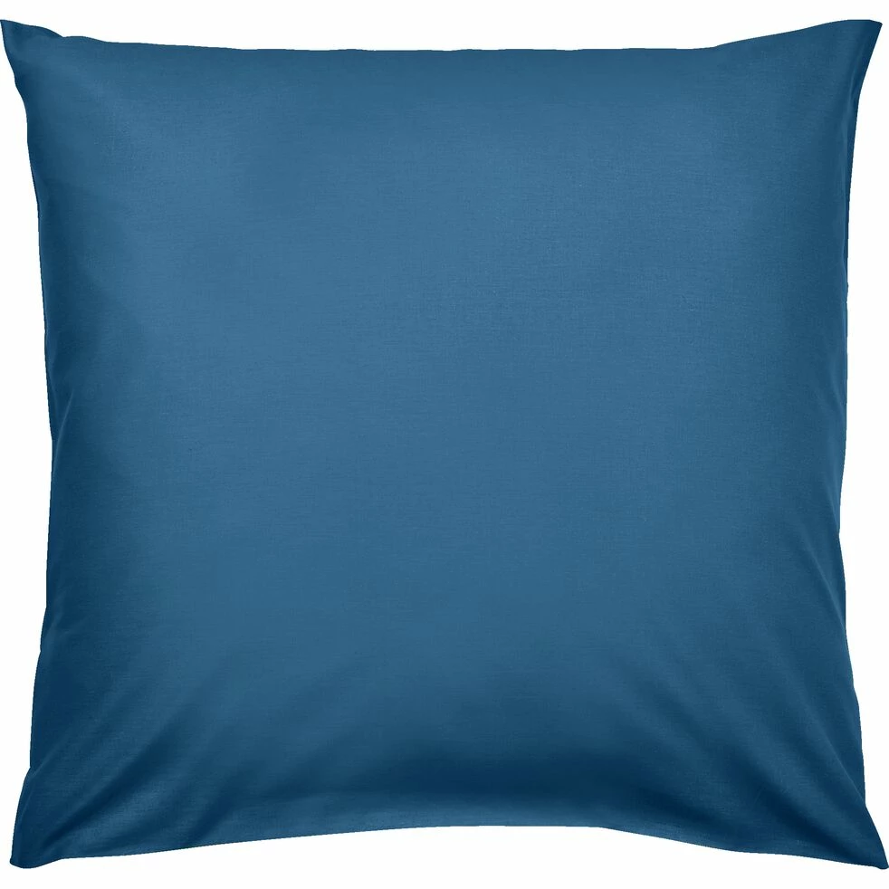 CALANQUES - Lot De 2 Taies D'oreiller En Coton - Bleu Figuerolles 65x65cm 3 CALANQUES - Lot De 2 Taies D'oreiller En Coton - Bleu Figuerolles 65x65cm