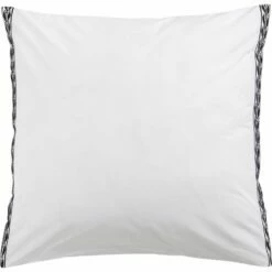 KISSOS - Lot De 2 Taies D'oreiller En Percale De Coton 65x65cm - Blanc