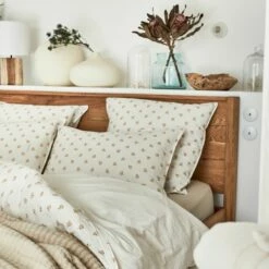 MOUCHOIR - Lot De 2 Taies D'oreiller En Lin Et Coton Motif Argan - Jaune 65x65cm 11 MOUCHOIR - Lot De 2 Taies D'oreiller En Lin Et Coton Motif Argan - Jaune 65x65cm -Doublures De Lit Soldes 2024 Lot de 2 taies d oreiller MOUCHOIR 27448489 A 1