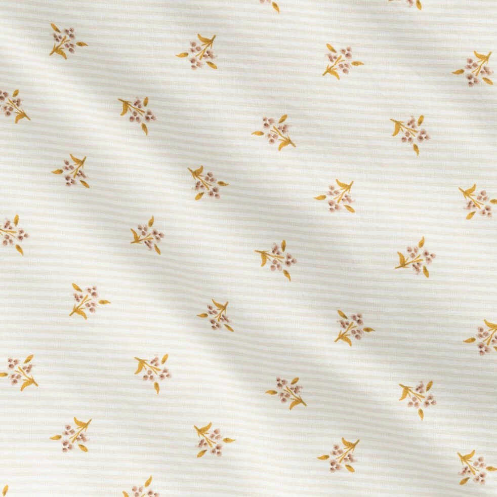 MOUCHOIR - Lot De 2 Taies D'oreiller En Lin Et Coton Motif Argan - Jaune 65x65cm 5 MOUCHOIR - Lot De 2 Taies D'oreiller En Lin Et Coton Motif Argan - Jaune 65x65cm – Image 3