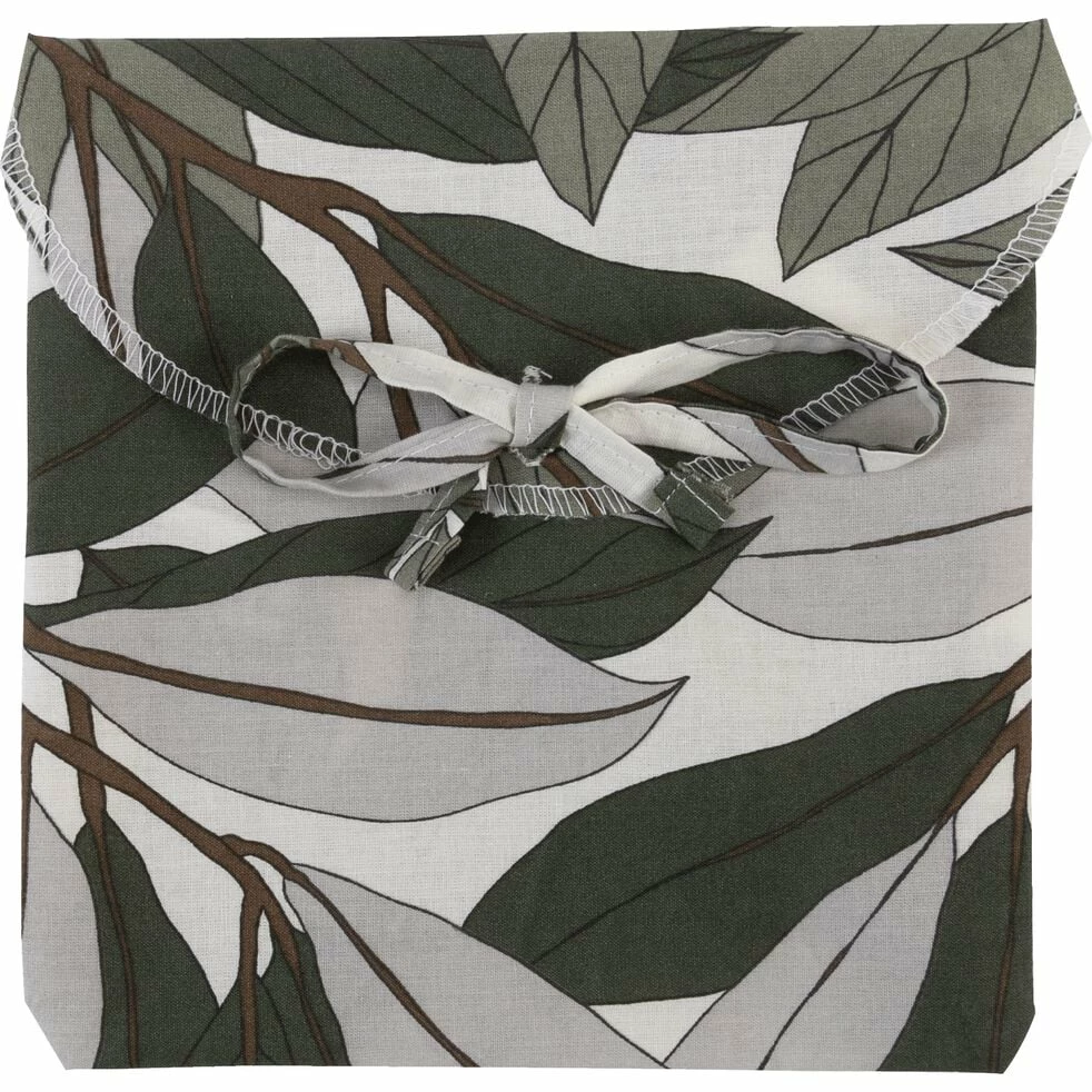 SARA - Lot De 2 Taies D'oreiller En Coton - Motifs Laurier 50x70cm 6 SARA - Lot De 2 Taies D'oreiller En Coton - Motifs Laurier 50x70cm – Image 4