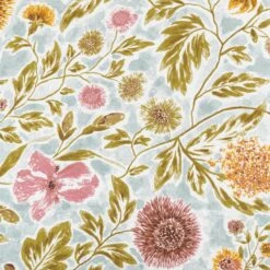 SOULEOU - Lot De 2 Taies D'oreiller En Coton Lavé à Motif Floral - Bleu 65x65cm -Doublures De Lit Soldes 2024 Lot de 2 taies d oreiller SOULEOU 27462065 Z 1