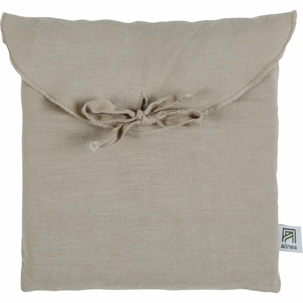 VENCE - Lot De 2 Taies D'oreiller En Lin Lavé - Beige 65x65cm 7 VENCE - Lot De 2 Taies D'oreiller En Lin Lavé - Beige 65x65cm – Image 5